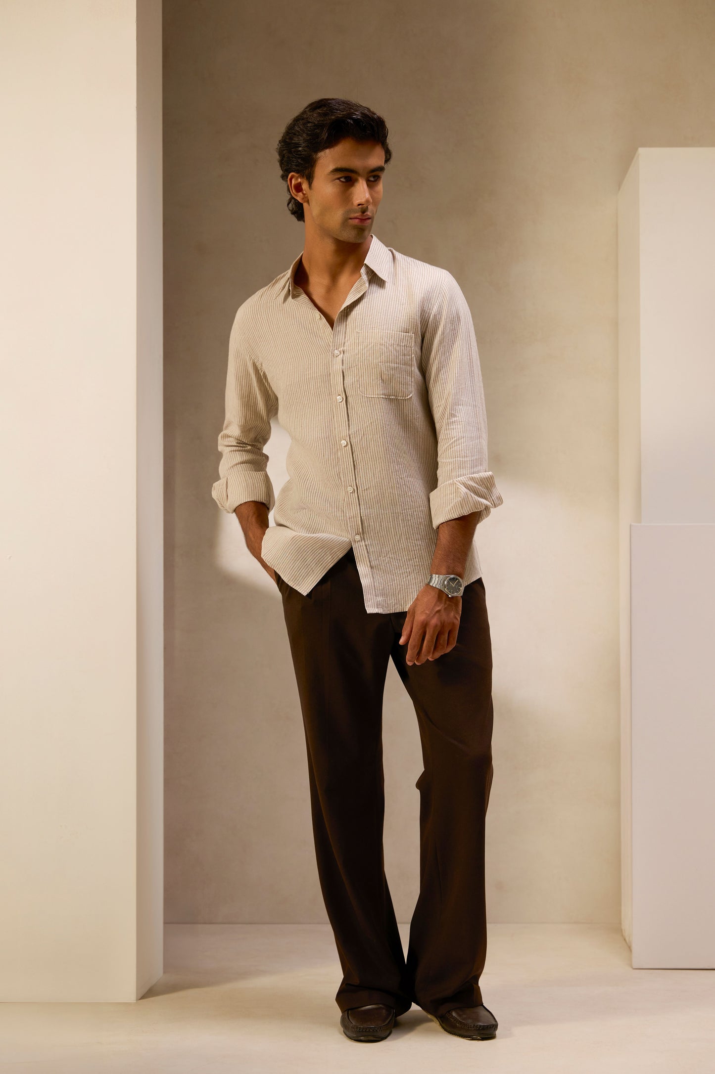 Stone Lines Linen Shirt