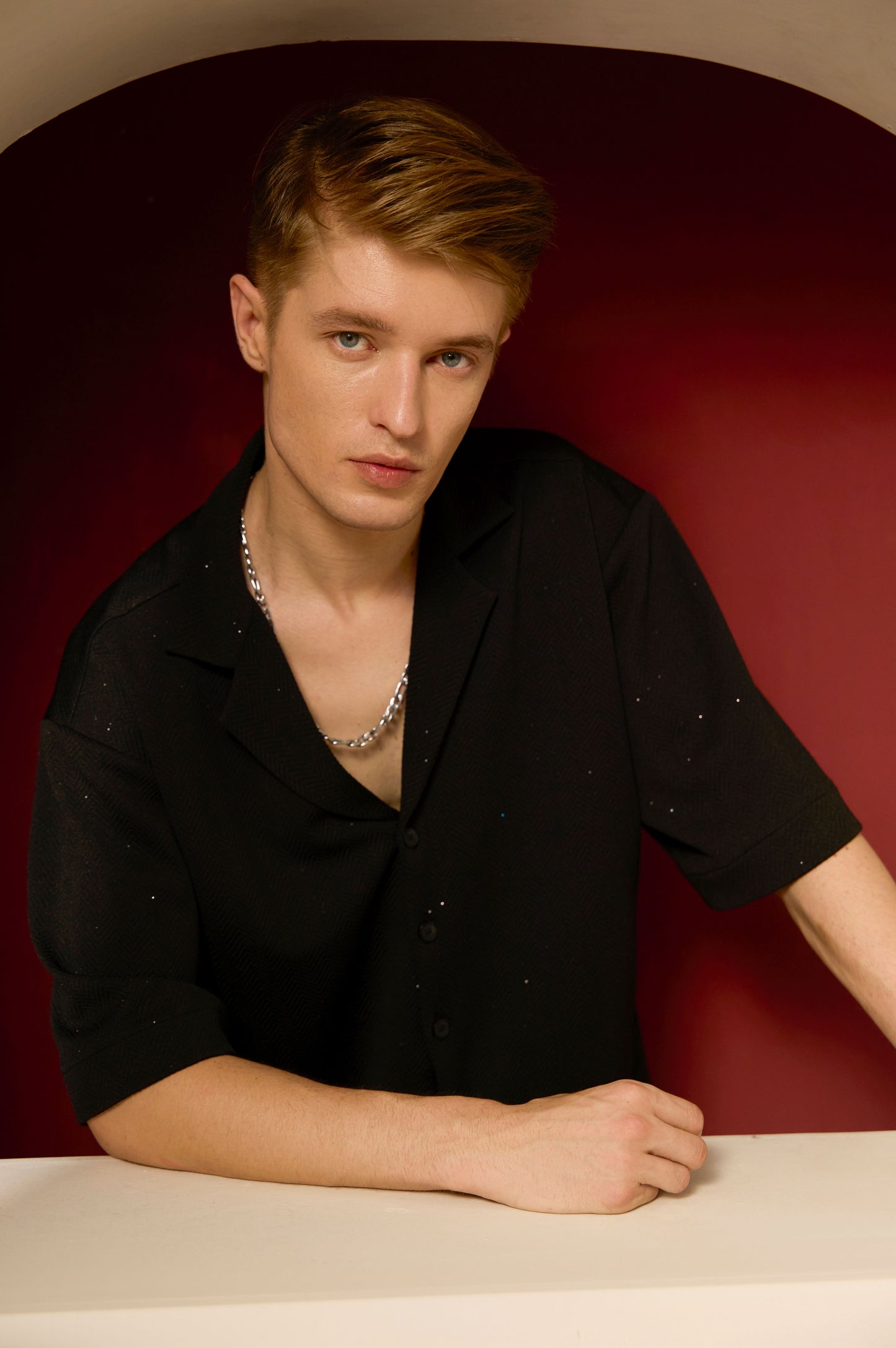 Black Glitter Luxe Shirt