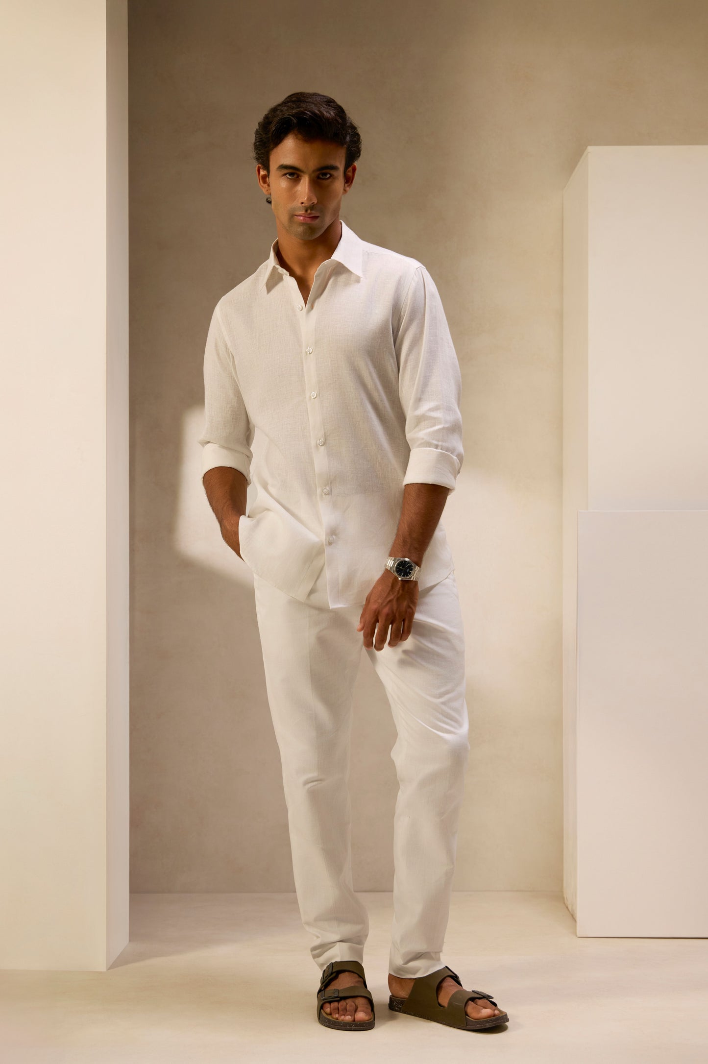 White Linen Shirt