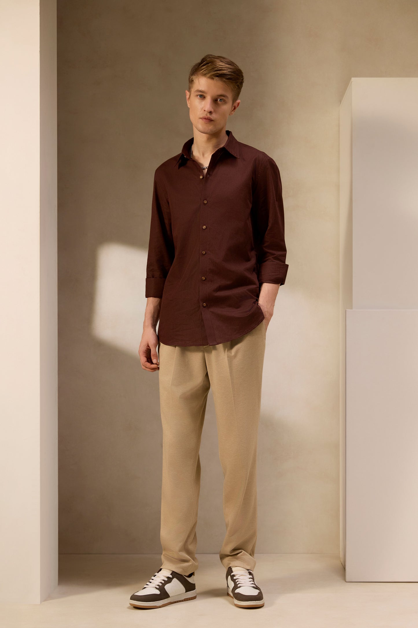 Espresso Linen Shirt