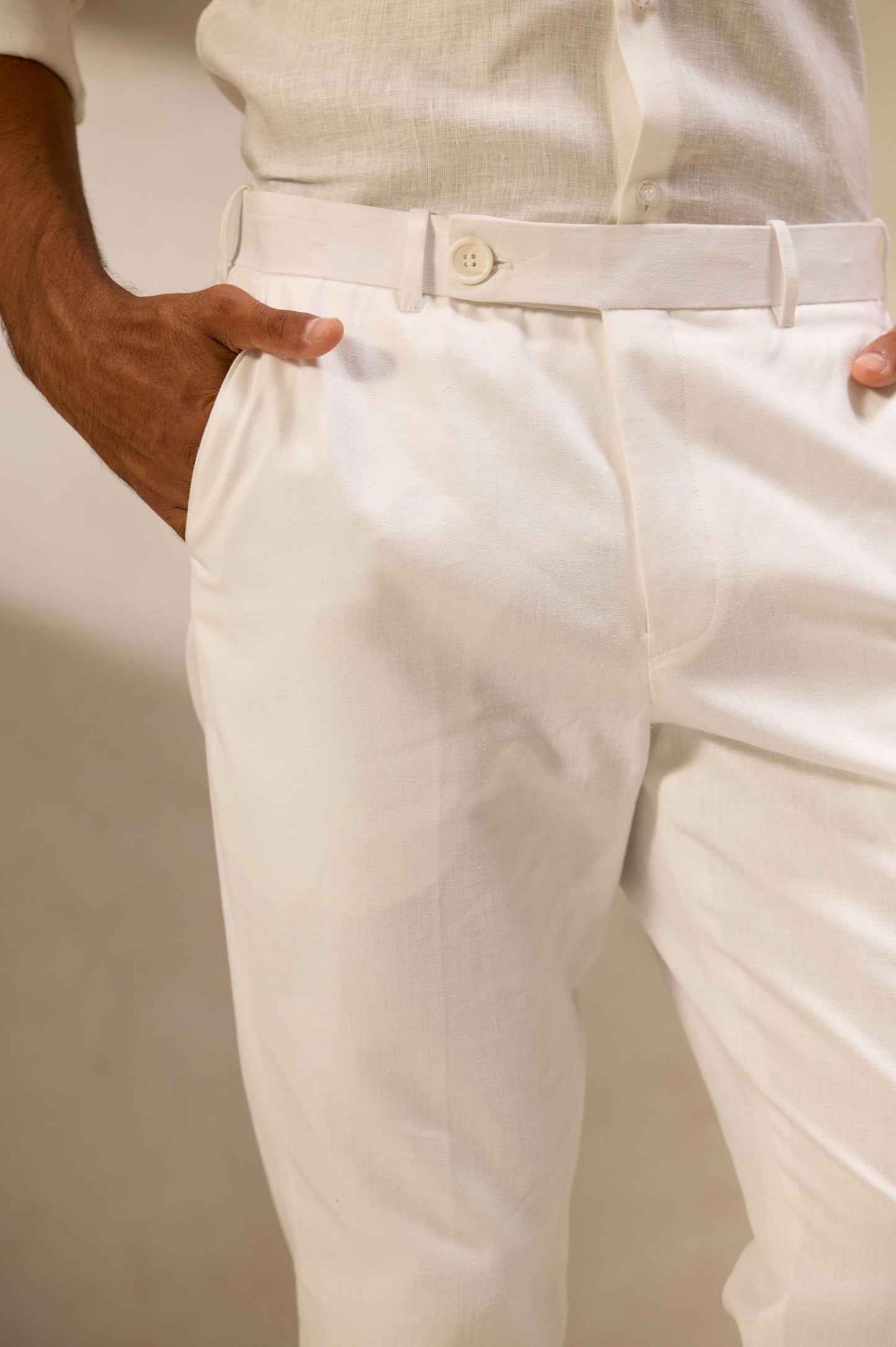 Salt Drift Linen Trousers