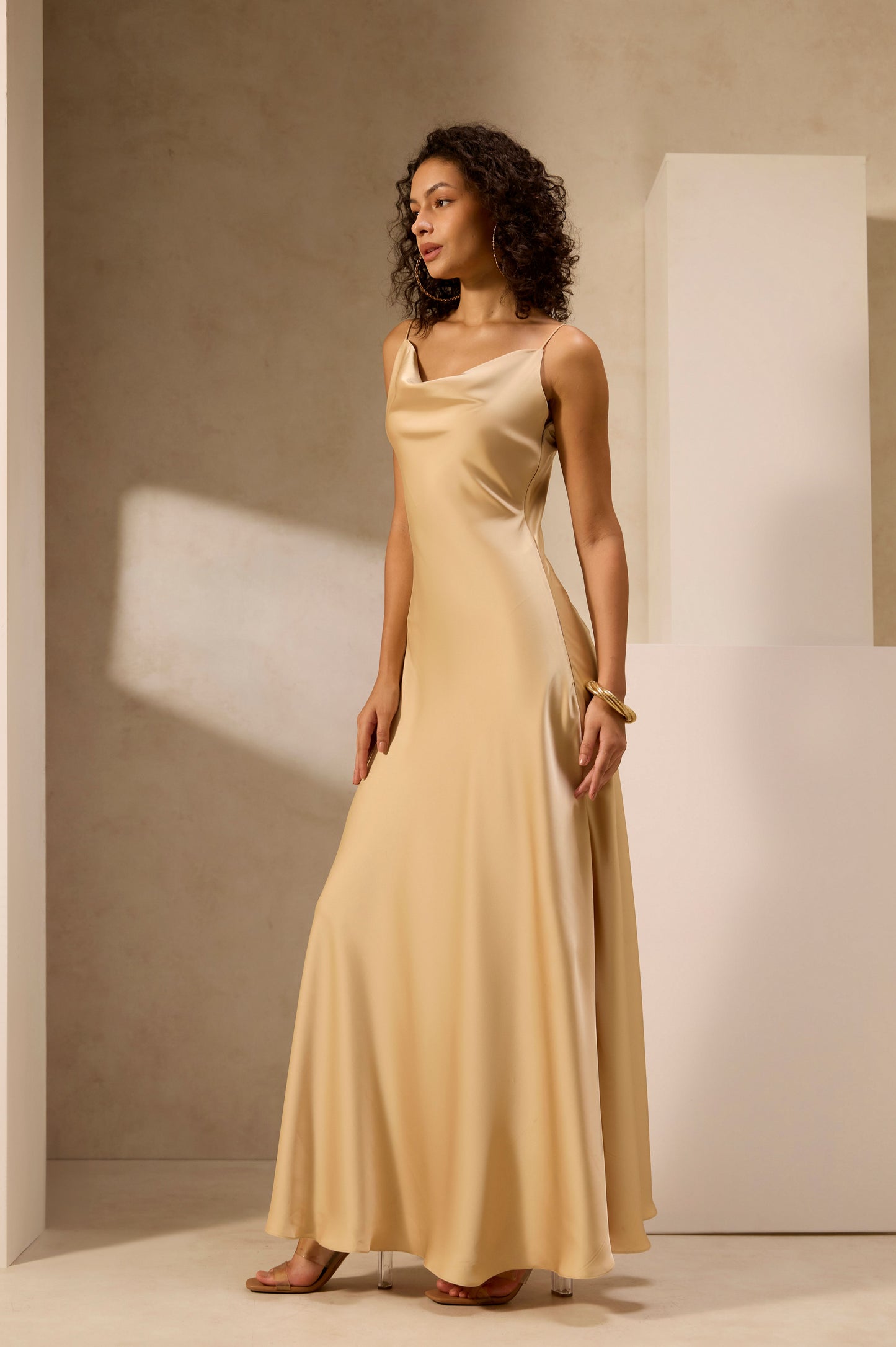 Golden Hour Satin Slip Dress