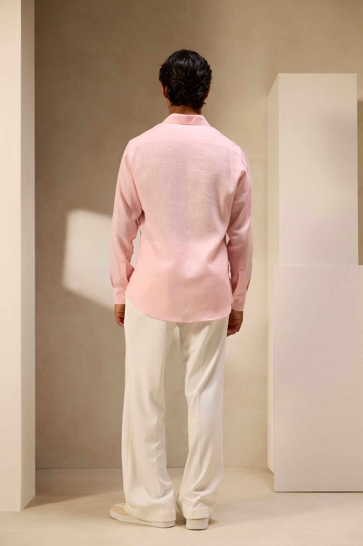 Blush Rose Linen Shirt
