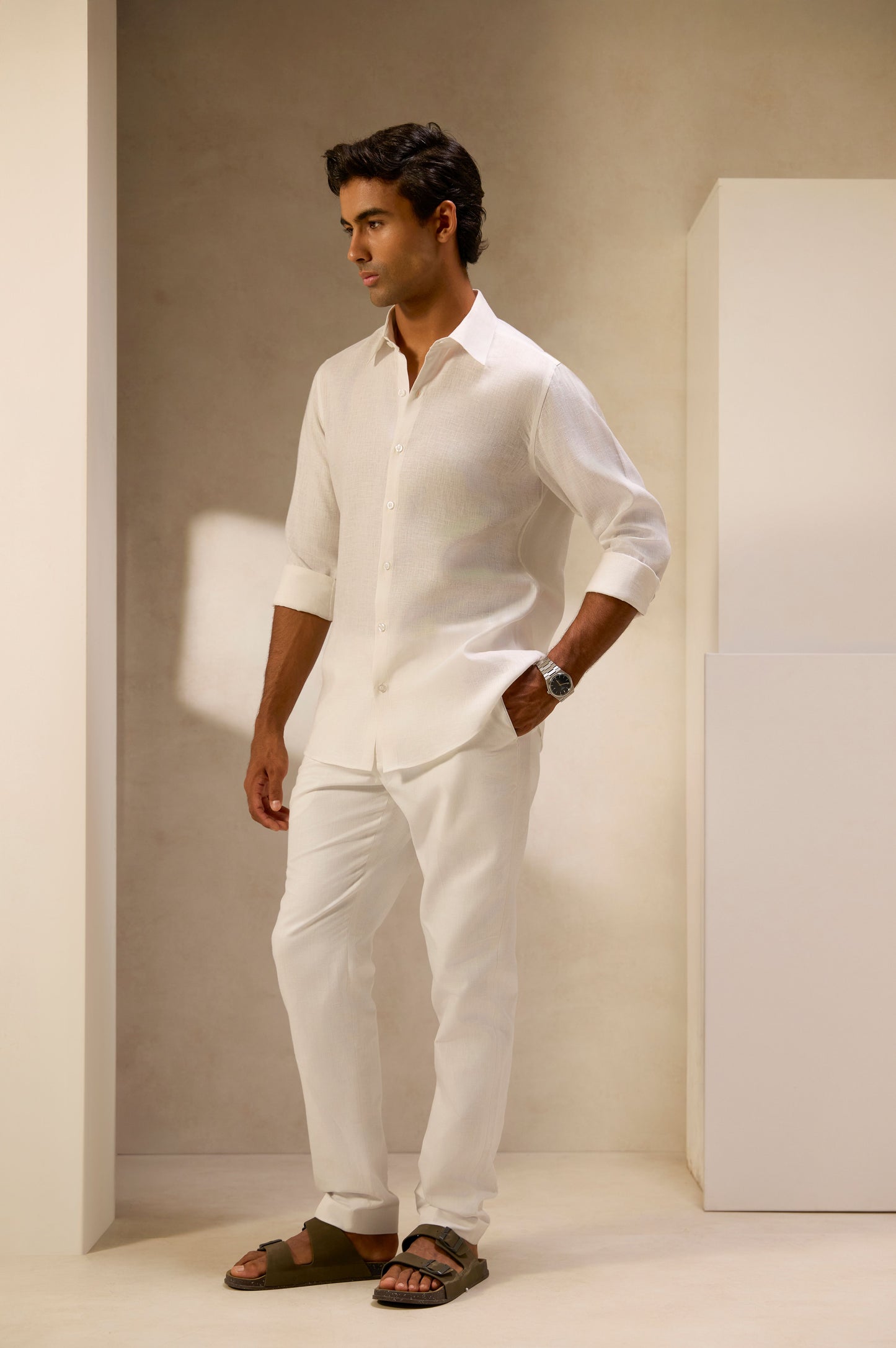 White Linen Shirt