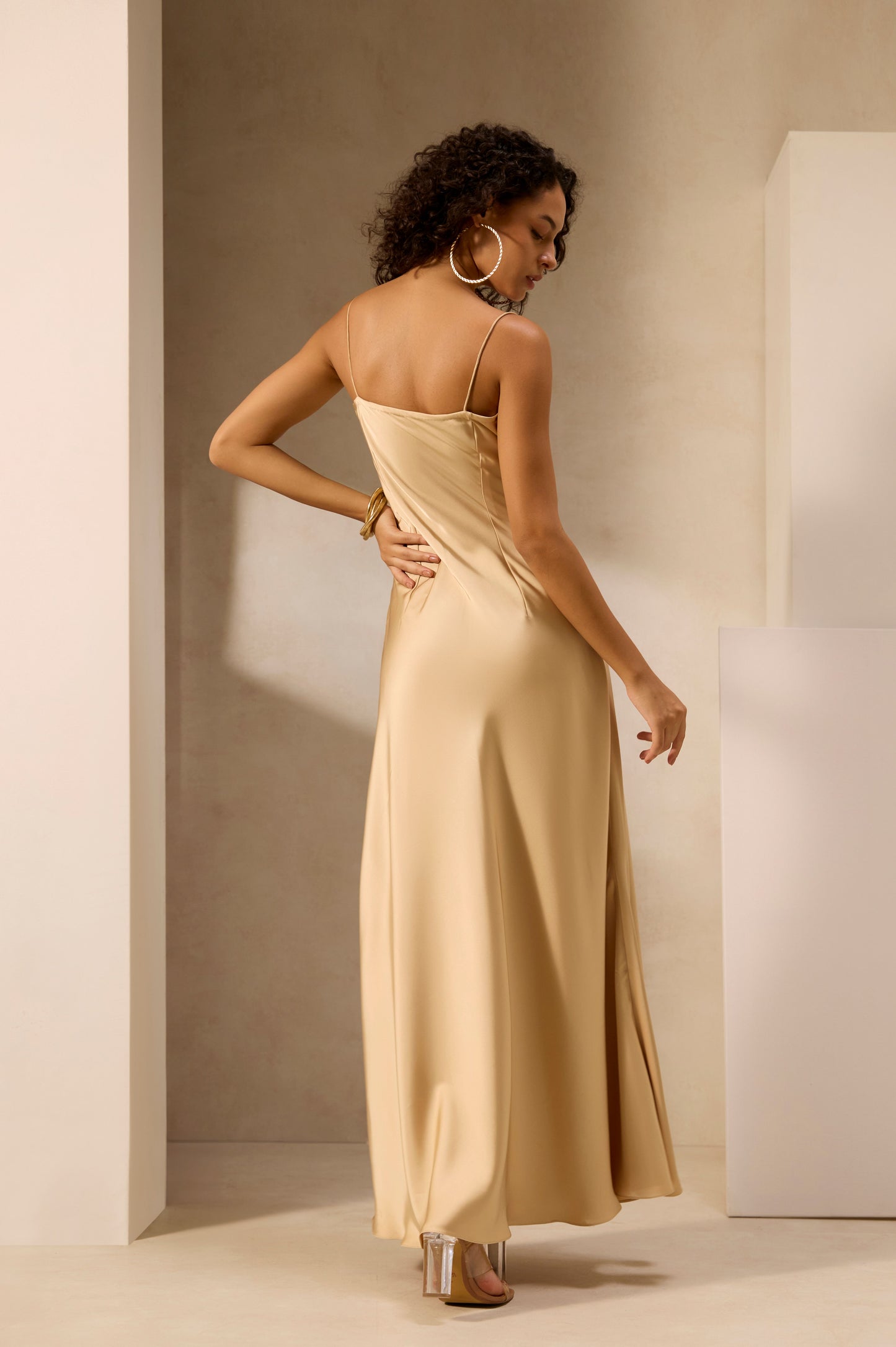Golden Hour Satin Slip Dress