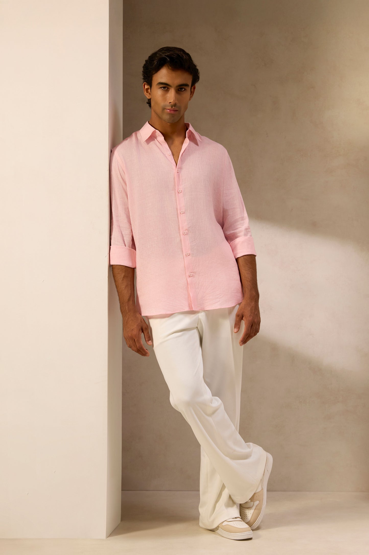 Blush Rose Linen Shirt
