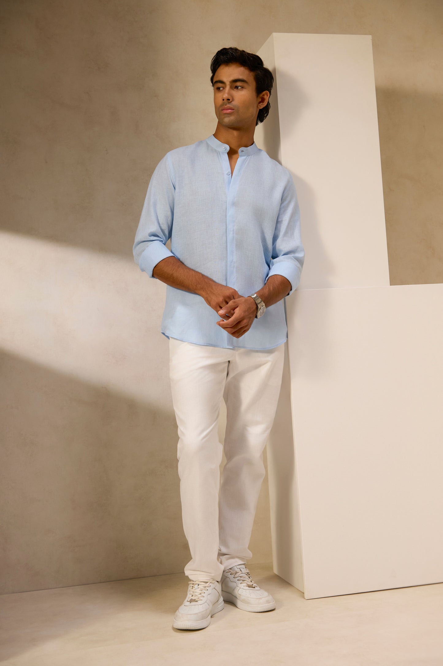 Ocean Fold Linen Shirt