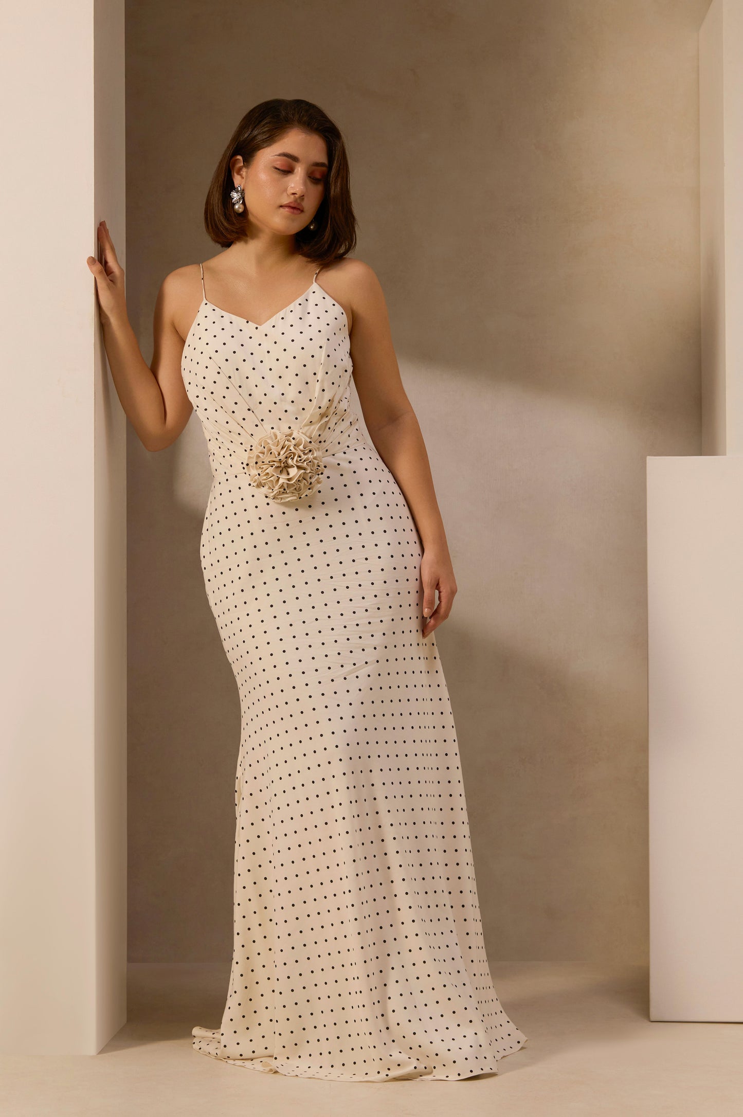 Moonlight Dot Maxi Dress