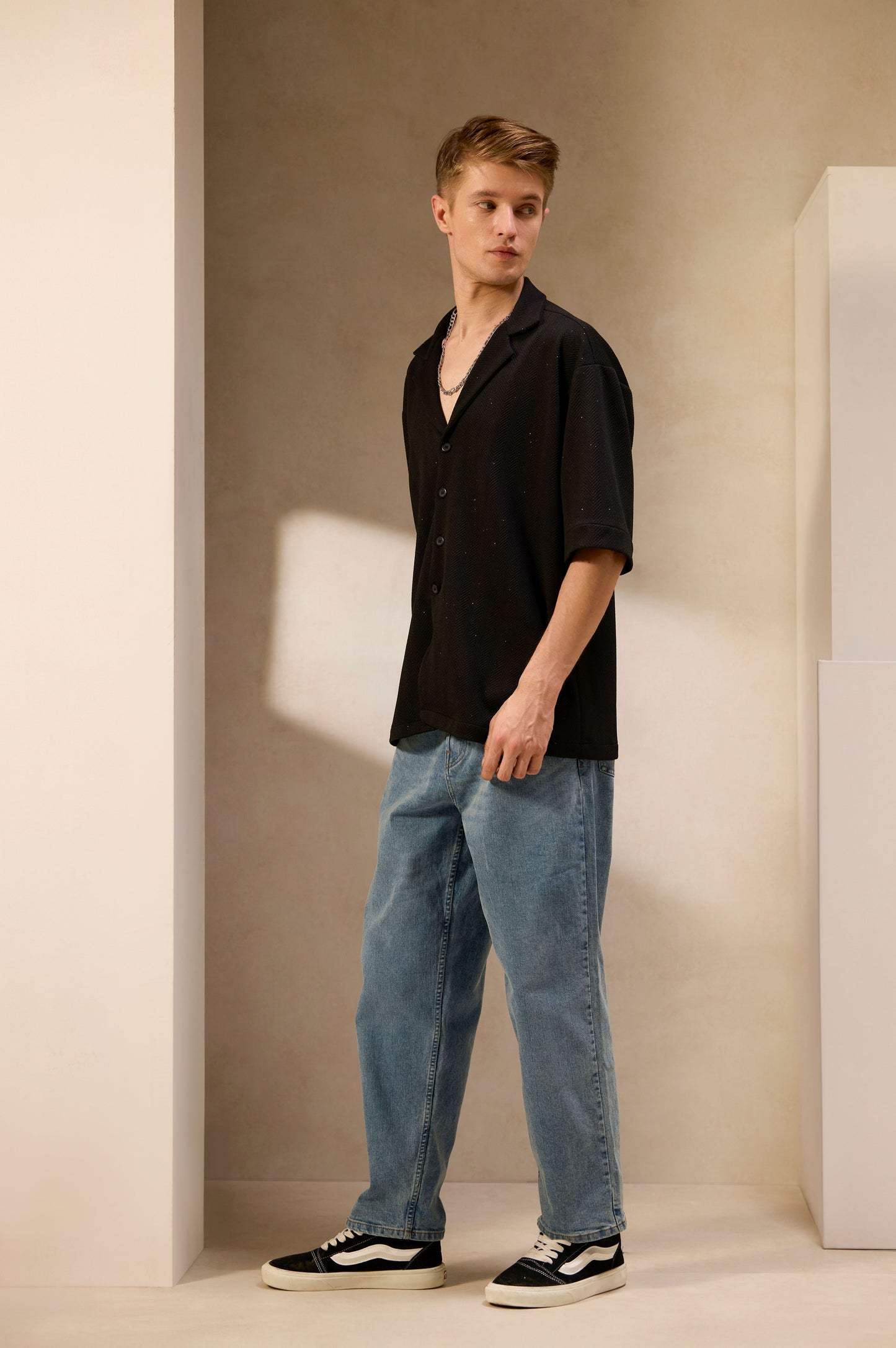 Black Glitter Luxe Shirt