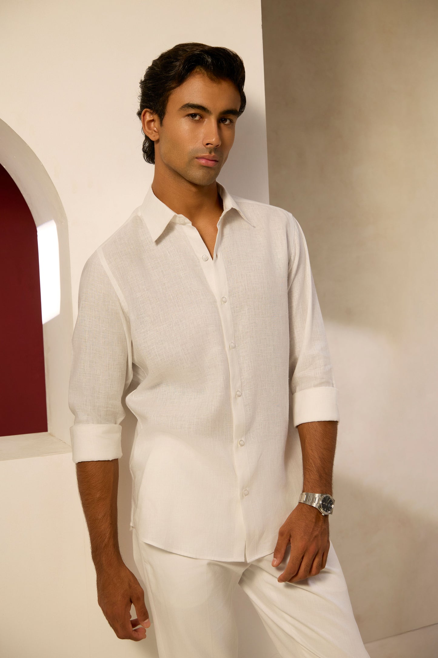White Linen Shirt