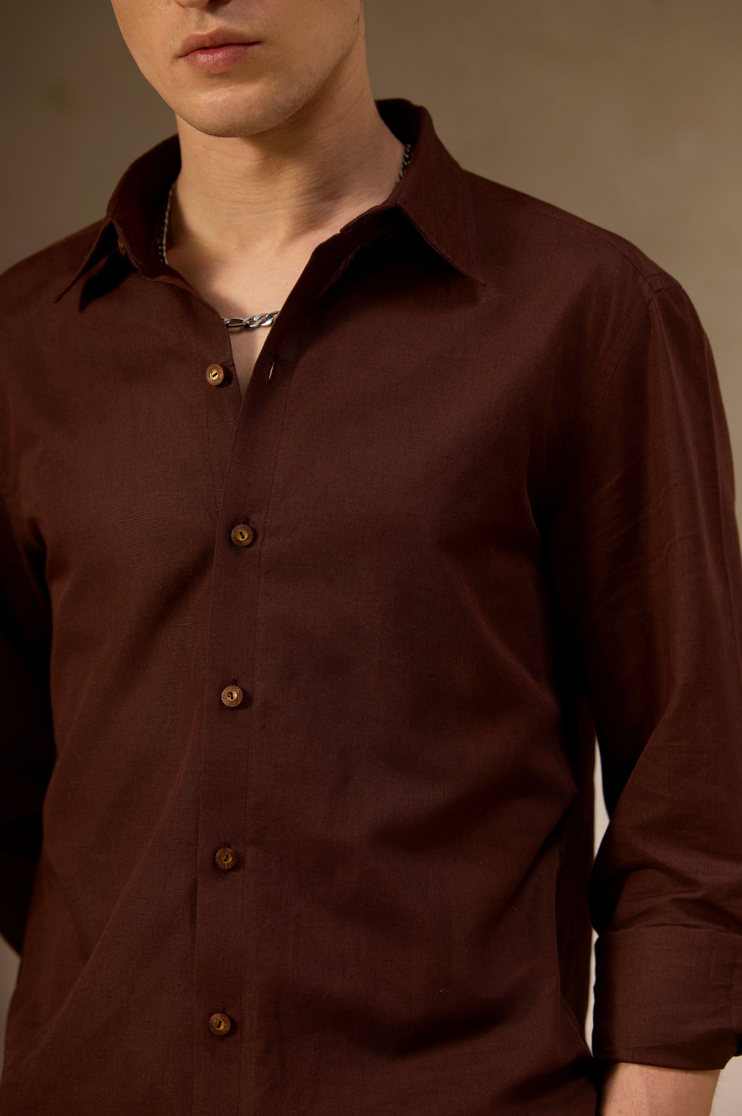 Espresso Linen Shirt