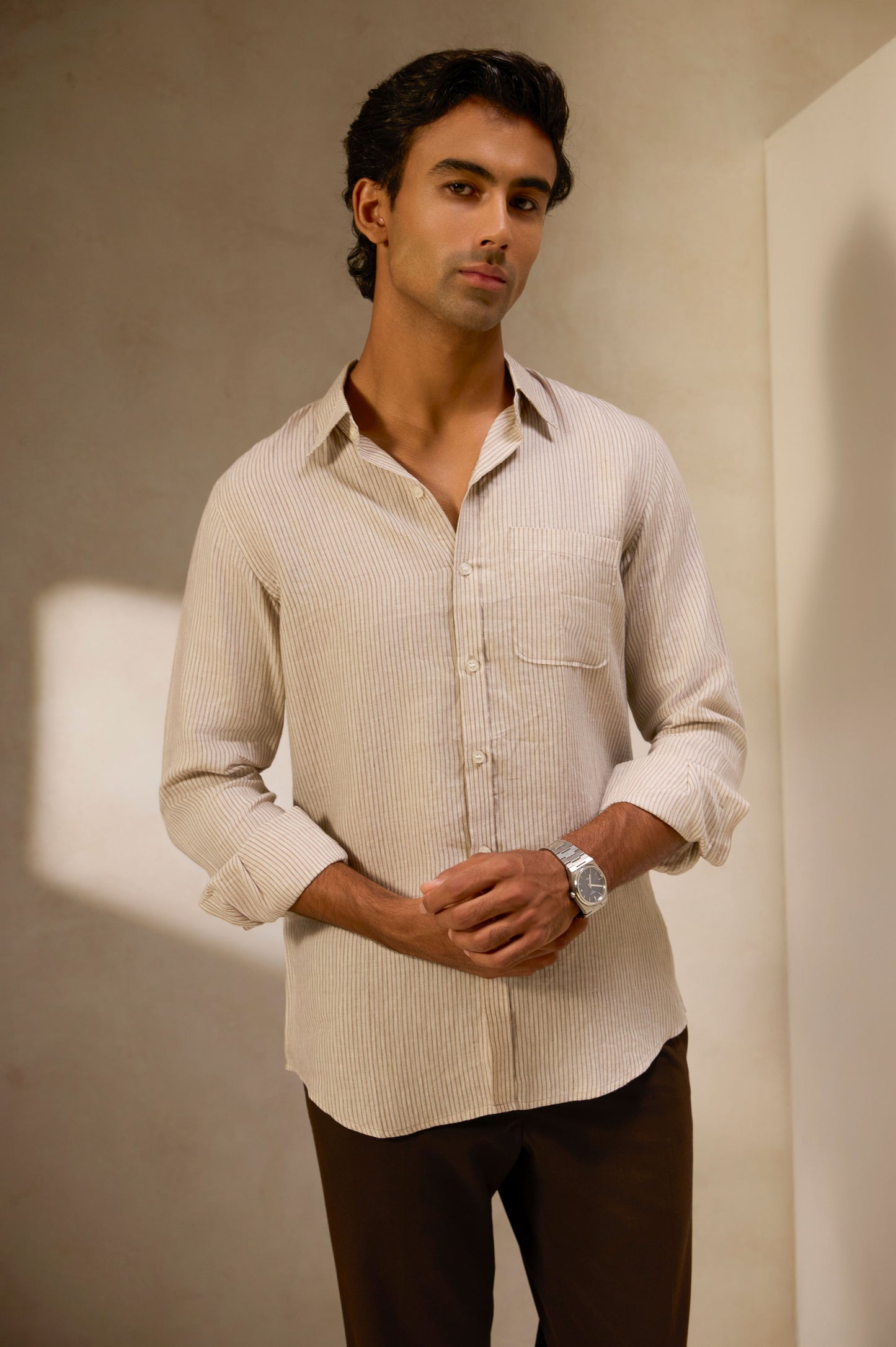 Stone Lines Linen Shirt