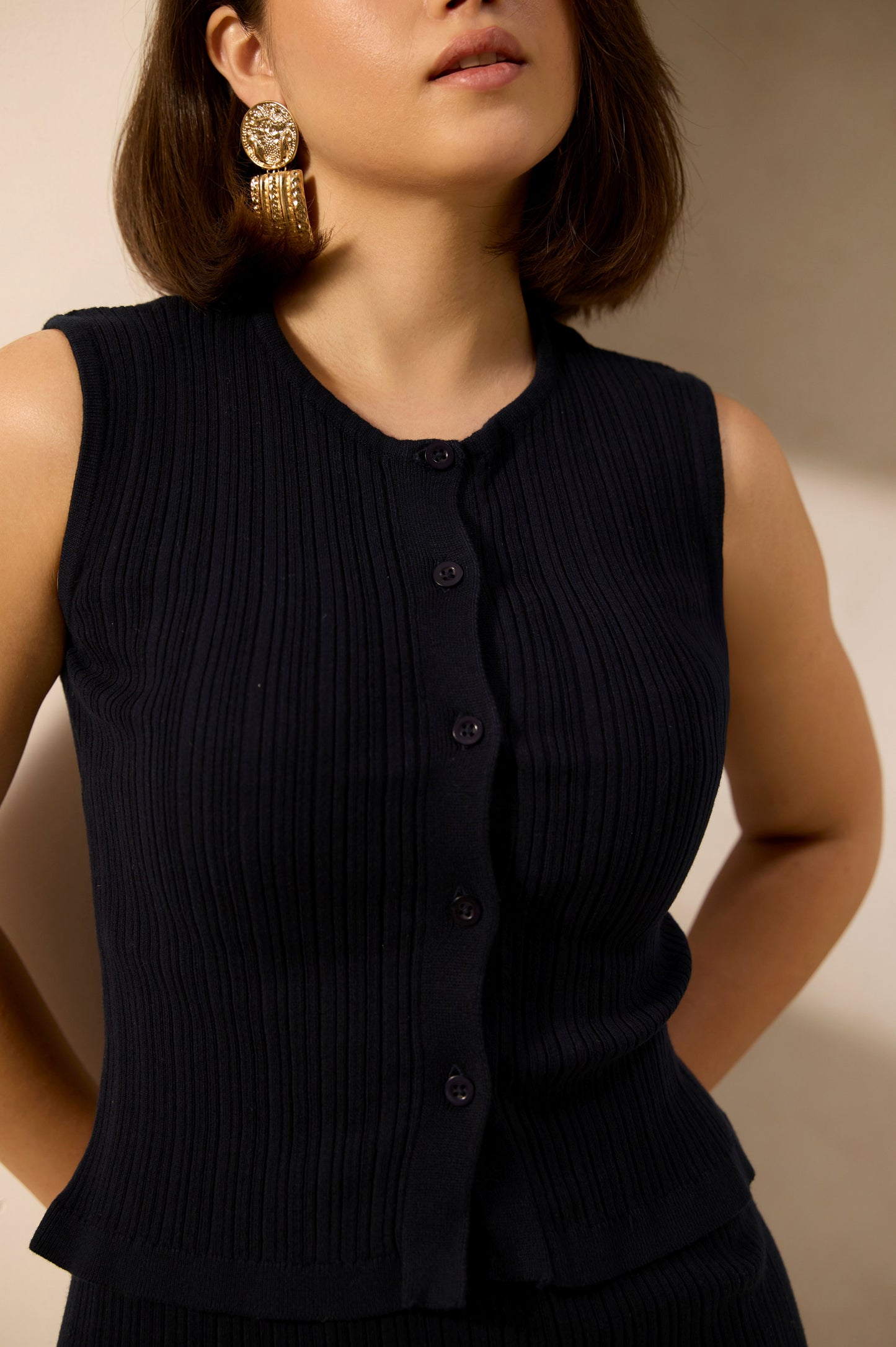 Midnight Muse Knit Vest