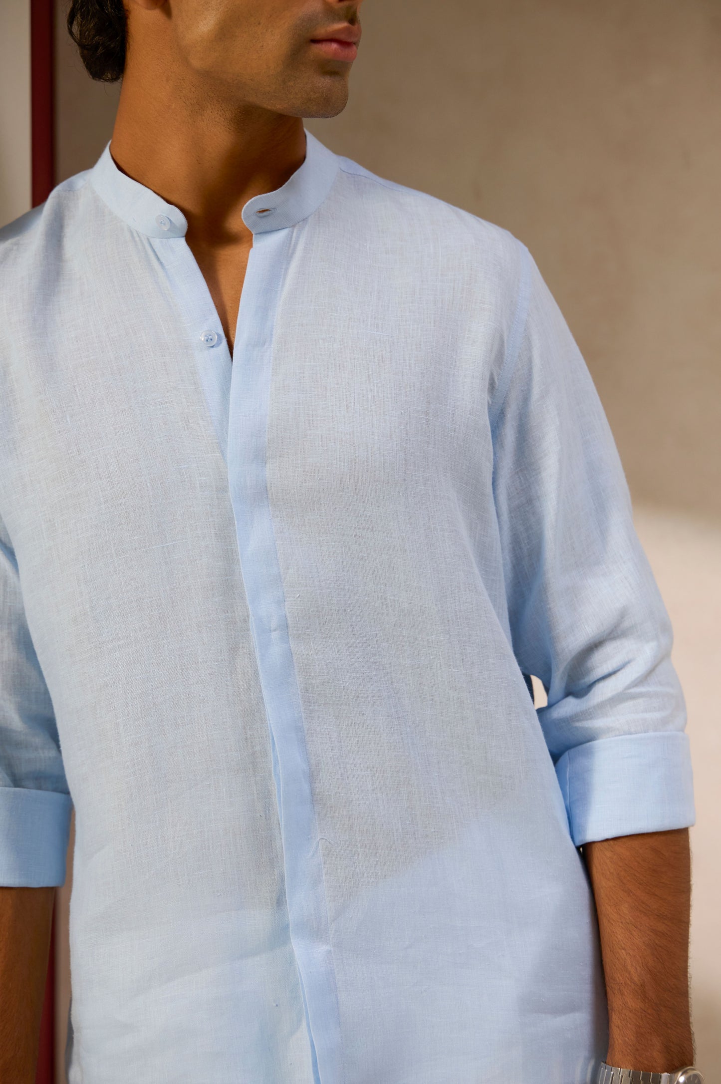 Ocean Fold Linen Shirt
