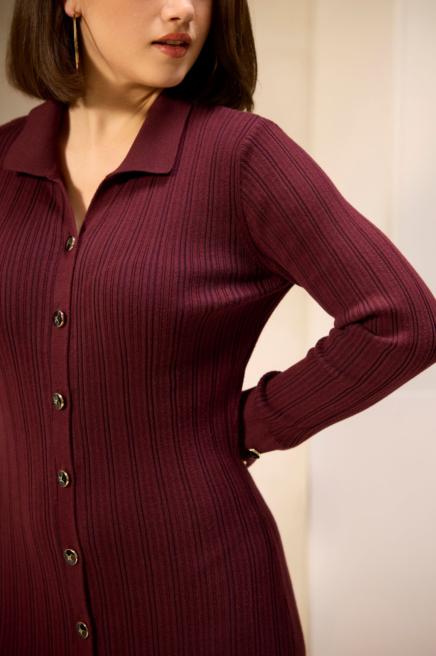 Mulberry Hour Knit Dress