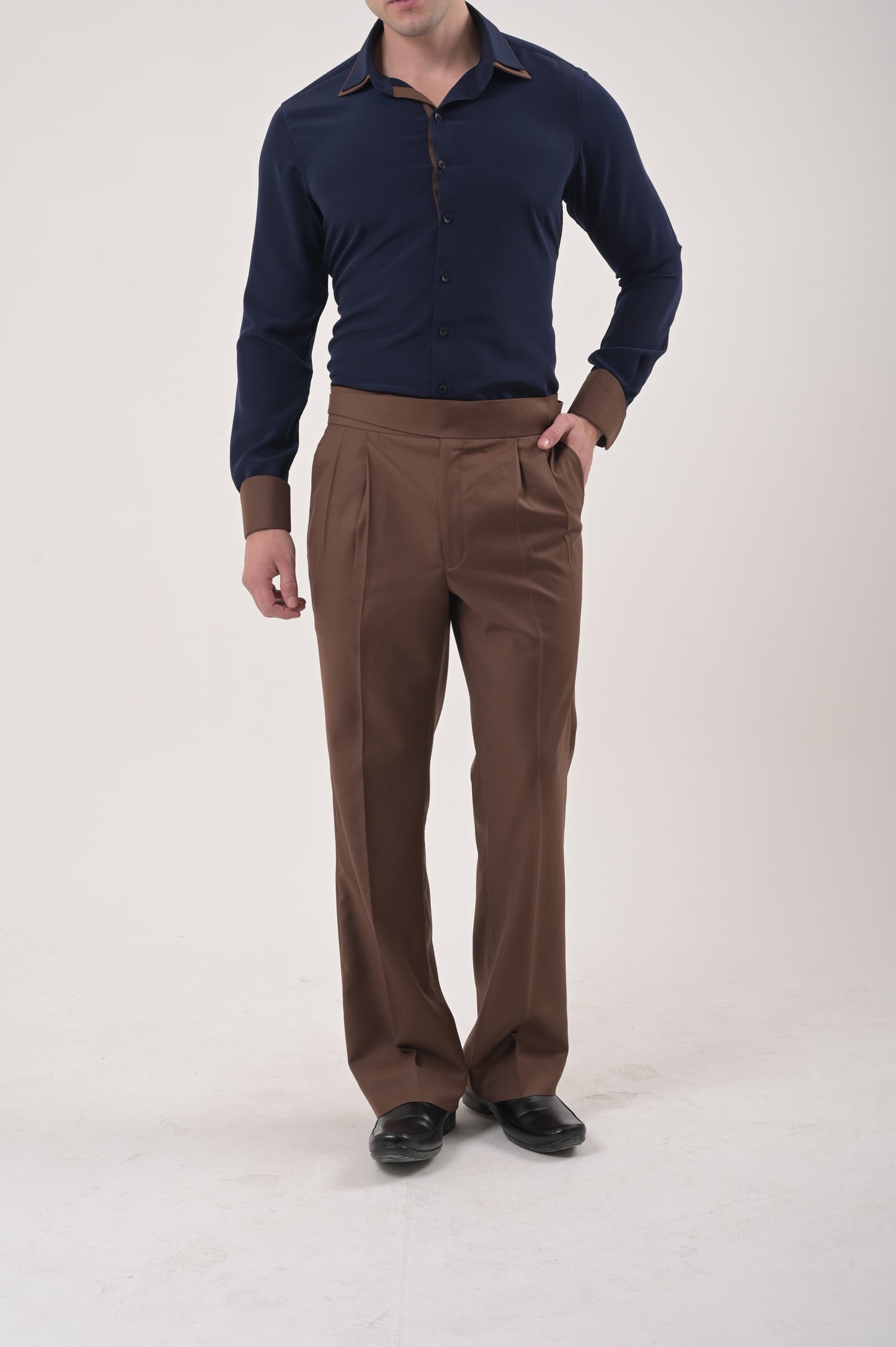 Light Brown Wool Blend Trouser