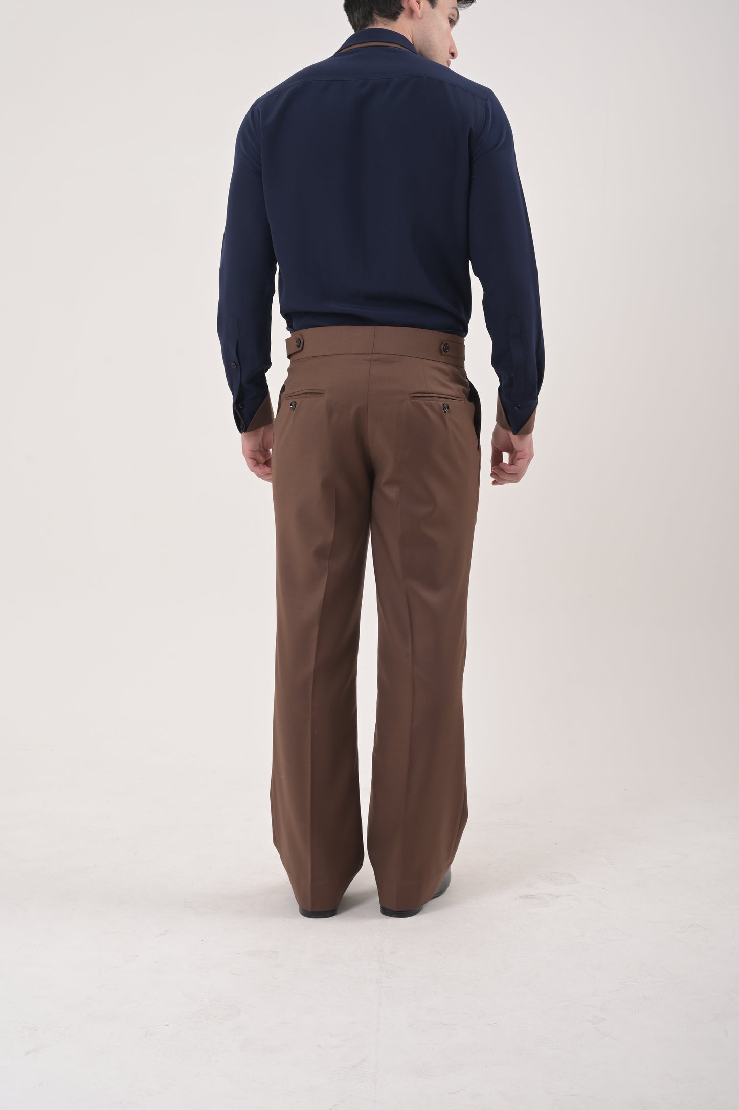 Light Brown Wool Blend Trouser