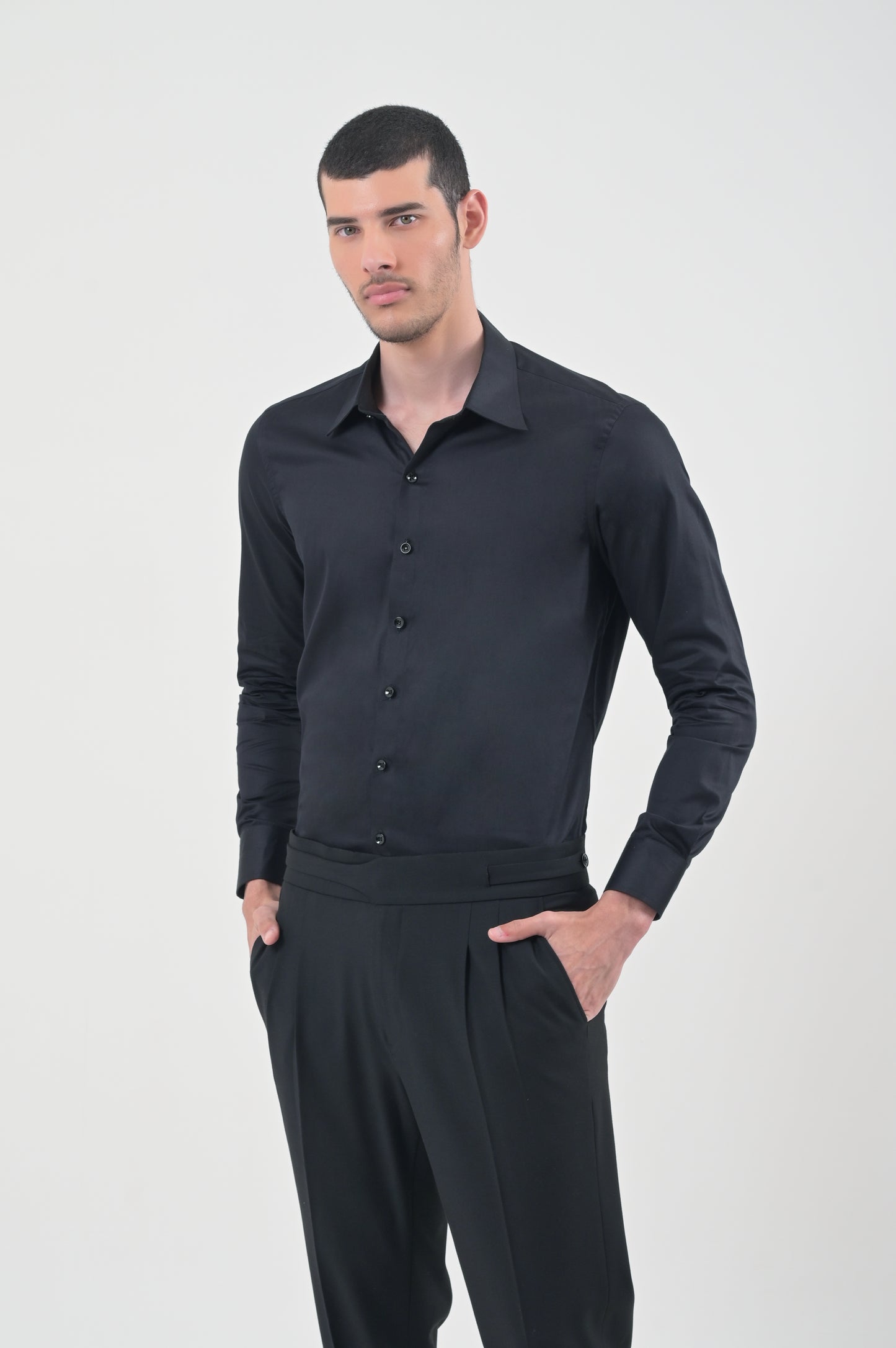 Black Cotton Shirt
