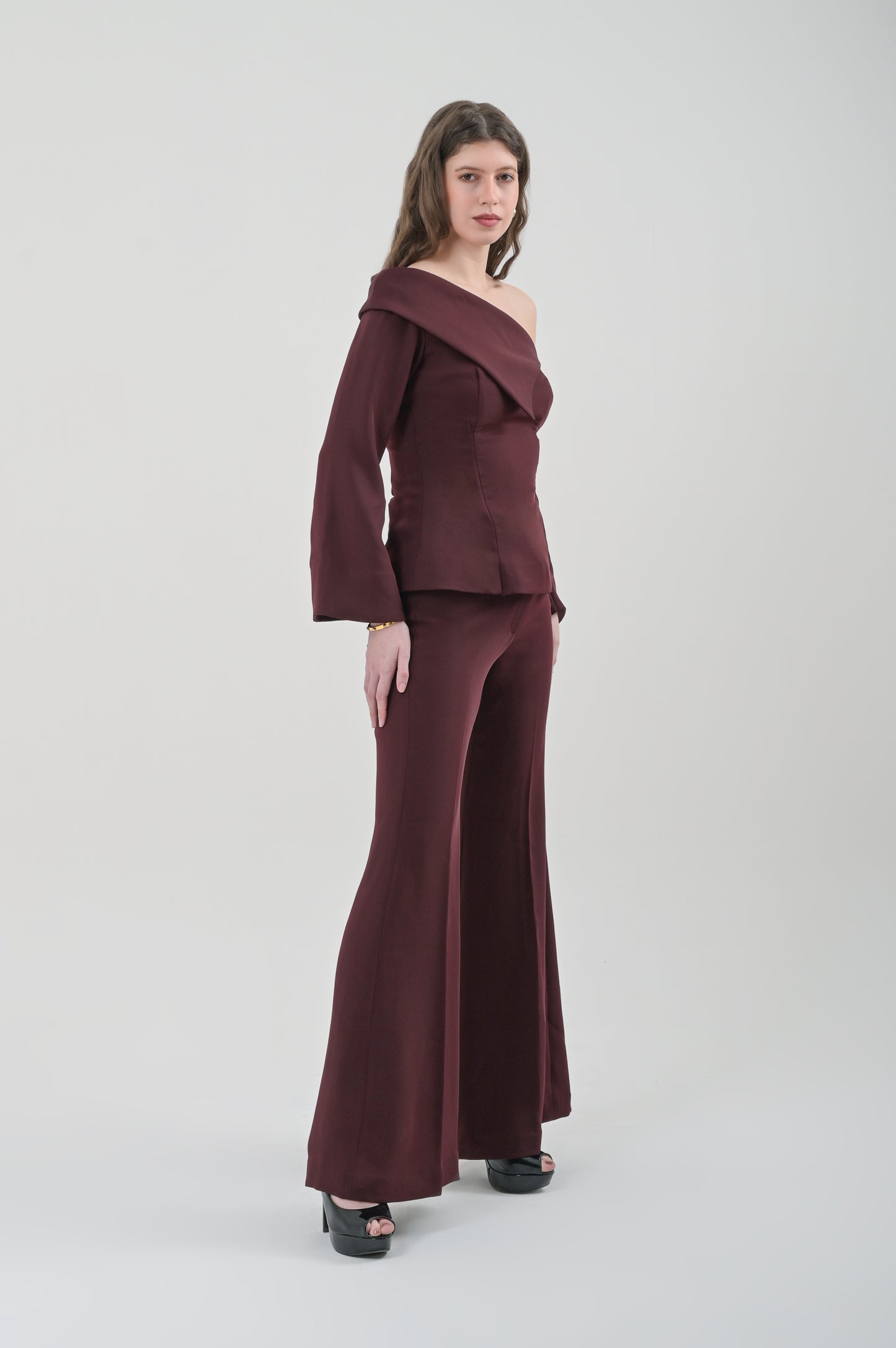 Fit & Flared Trousers