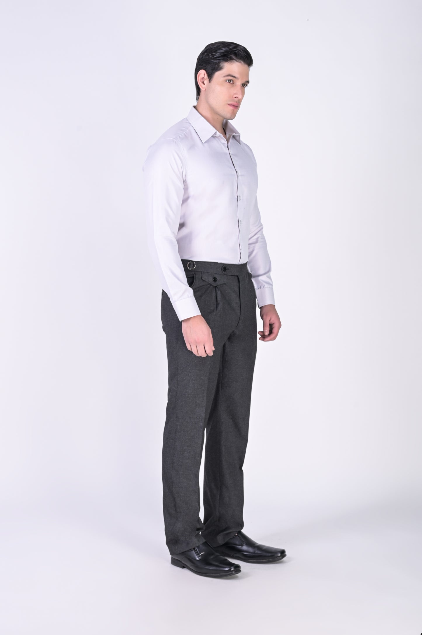 Dobby Textured Shirt Grey