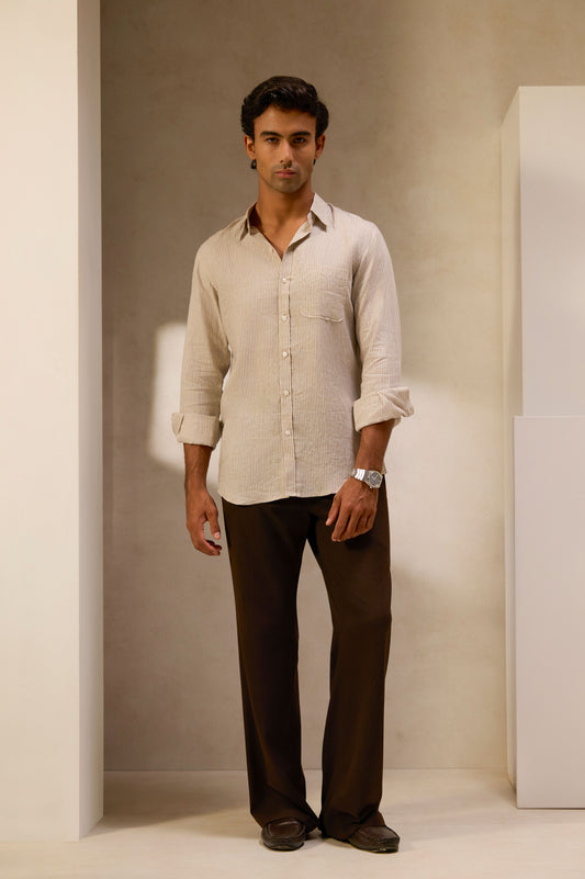 Stone Lines Linen Shirt