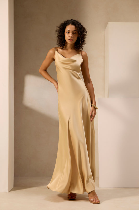 Golden Hour Satin Slip Dress