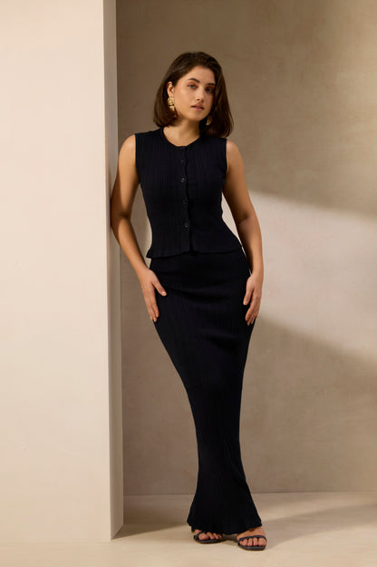 Midnight Muse Knit Vest