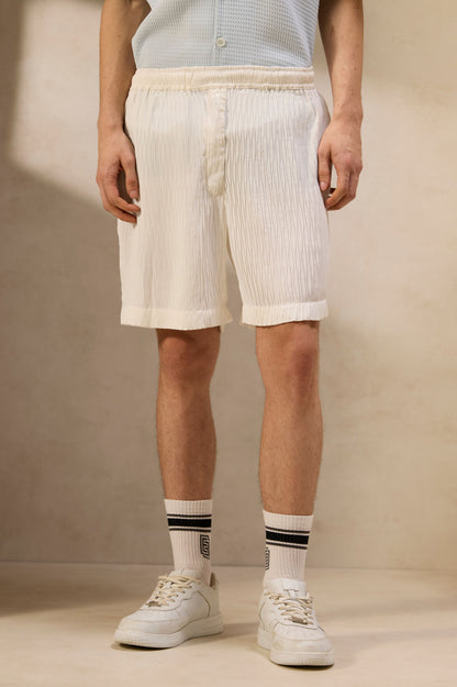 Summer Ripple Elastic Shorts