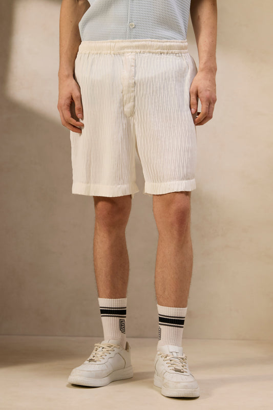 Summer Ripple Elastic Shorts