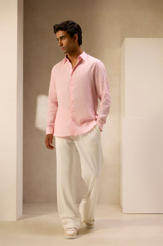 Blush Rose Linen Shirt