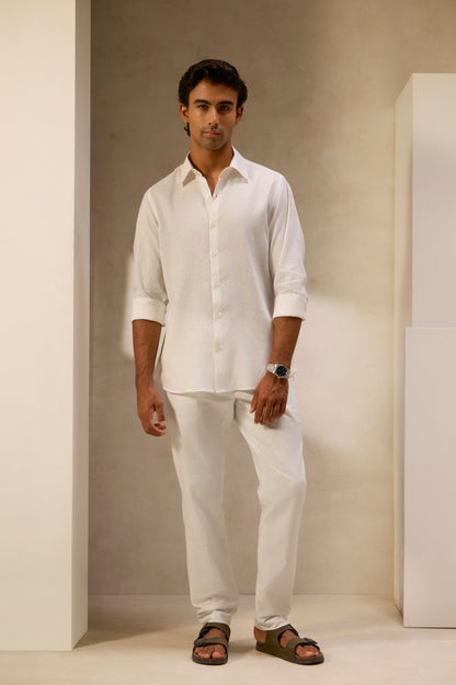 White Linen Shirt