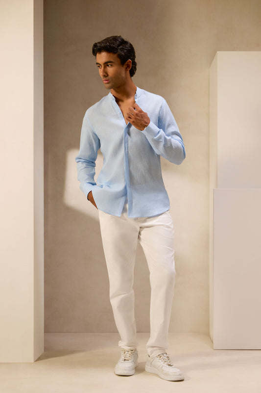 Ocean Fold Linen Shirt