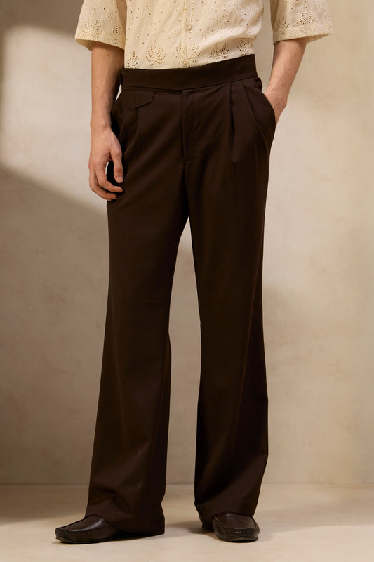 Wood Mist Wool Trousers