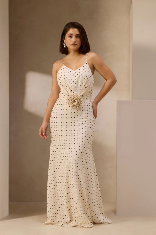 Moonlight Dot Maxi Dress