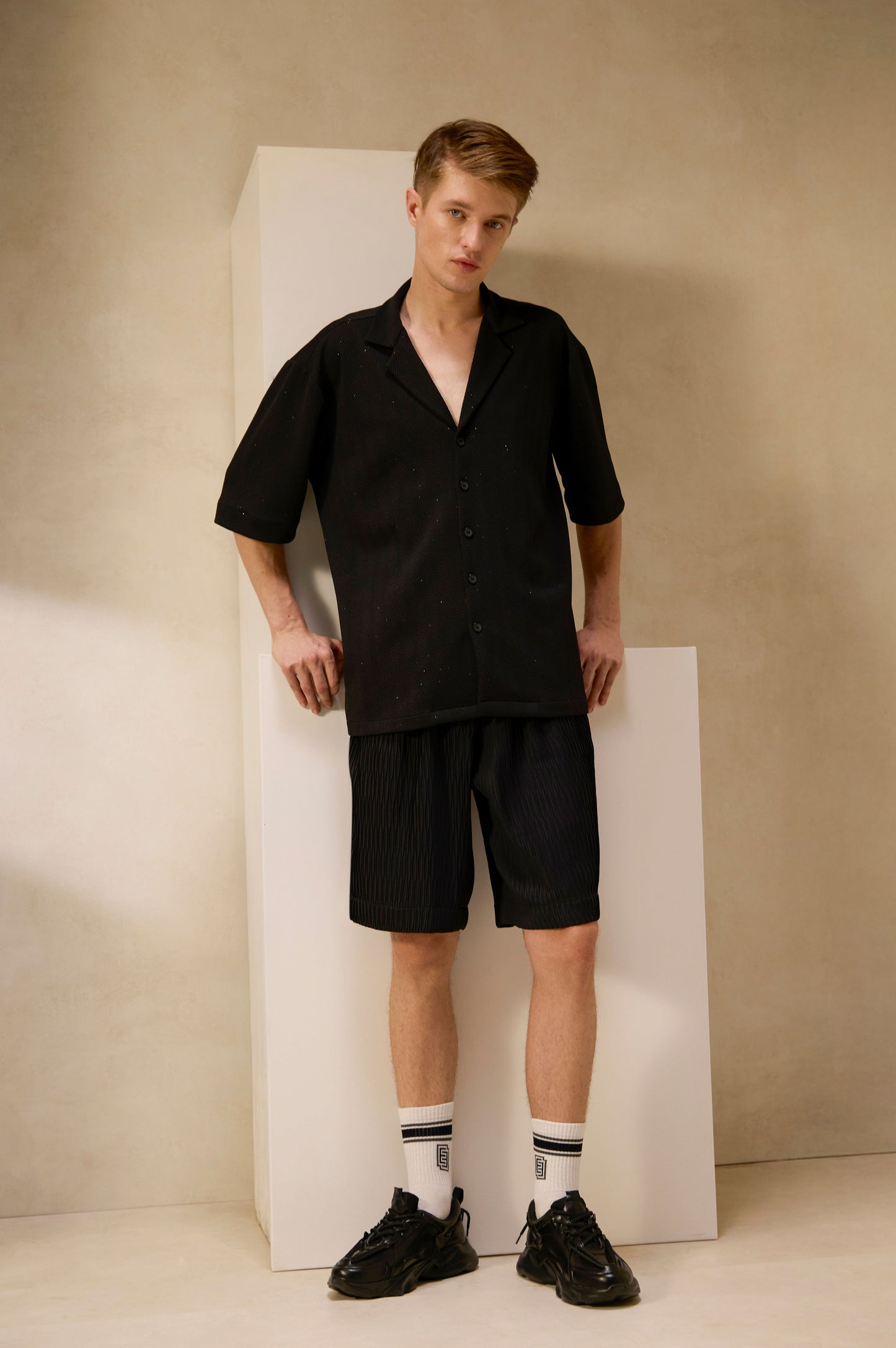 Summer Ripple Elastic Shorts
