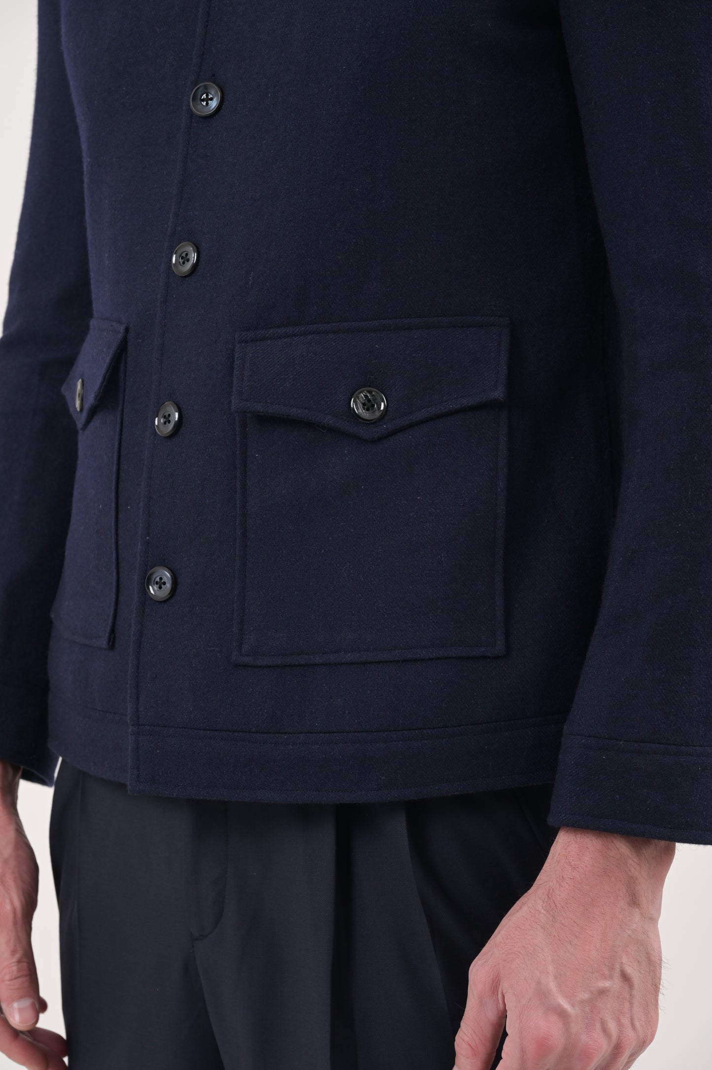Navy Wool Jacket