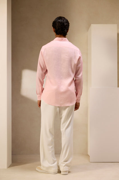 Blush Rose Linen Shirt