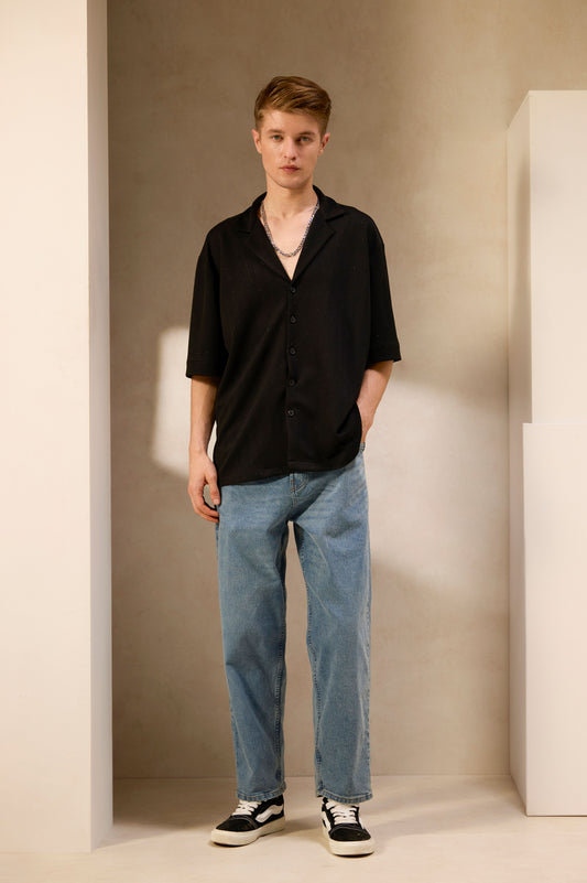 Black Glitter Luxe Shirt