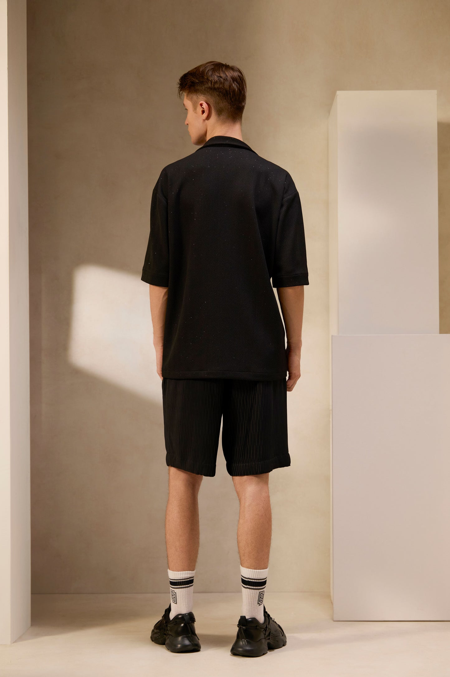 Summer Ripple Elastic Shorts