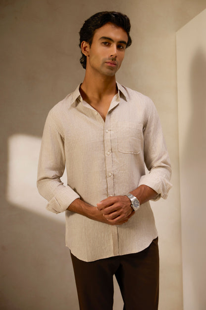 Stone Lines Linen Shirt