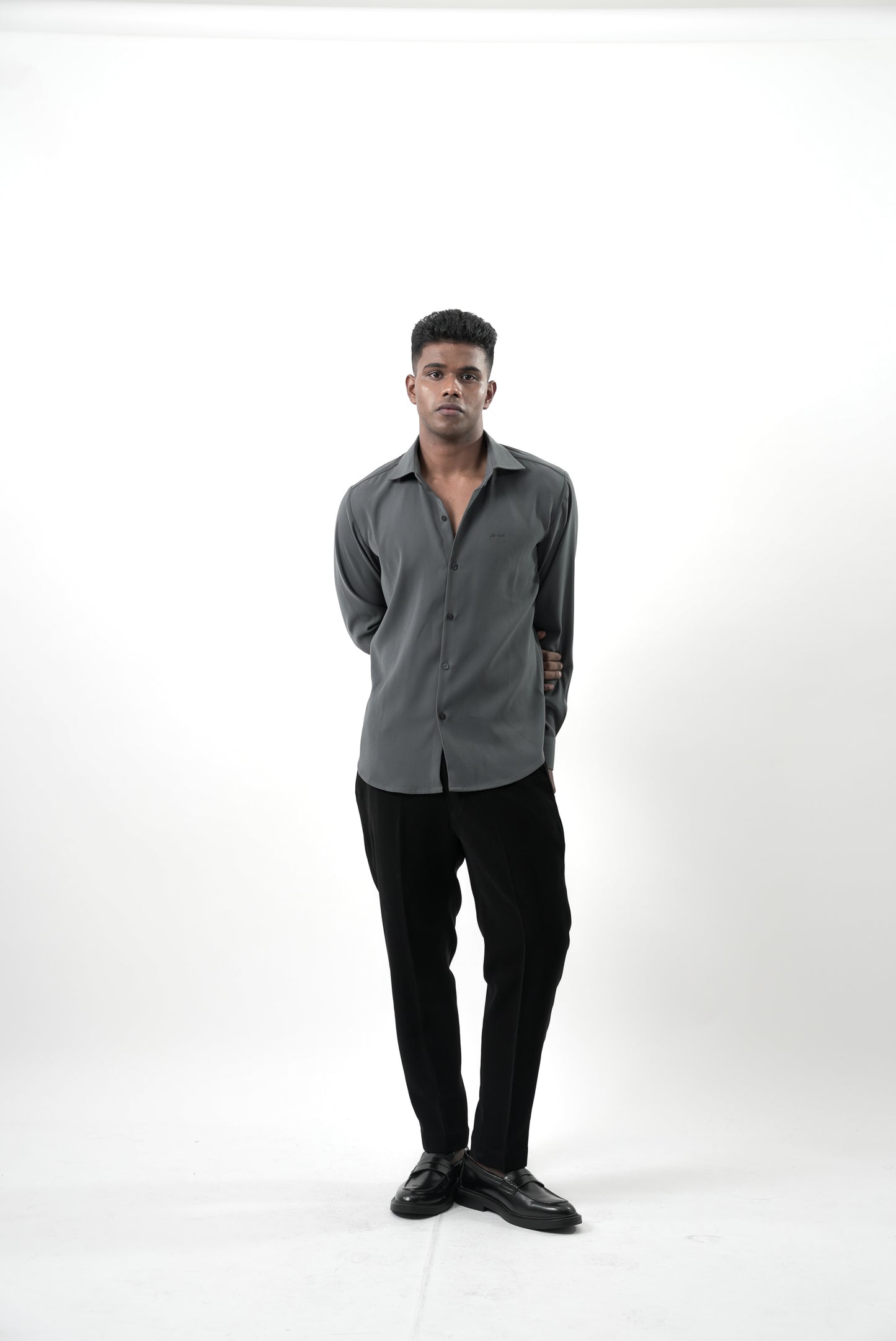 Graphite Velour Shirt