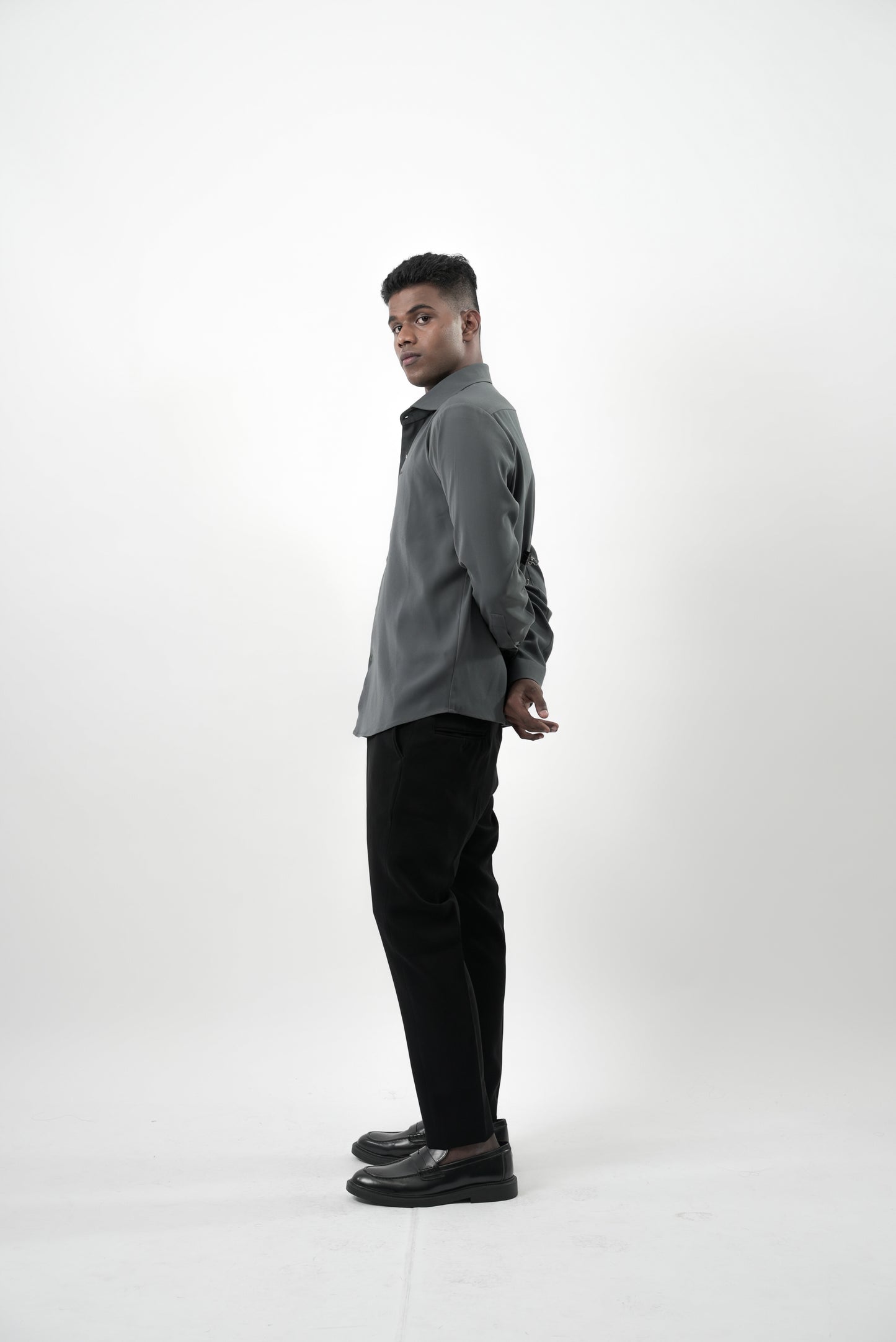 Graphite Velour Shirt