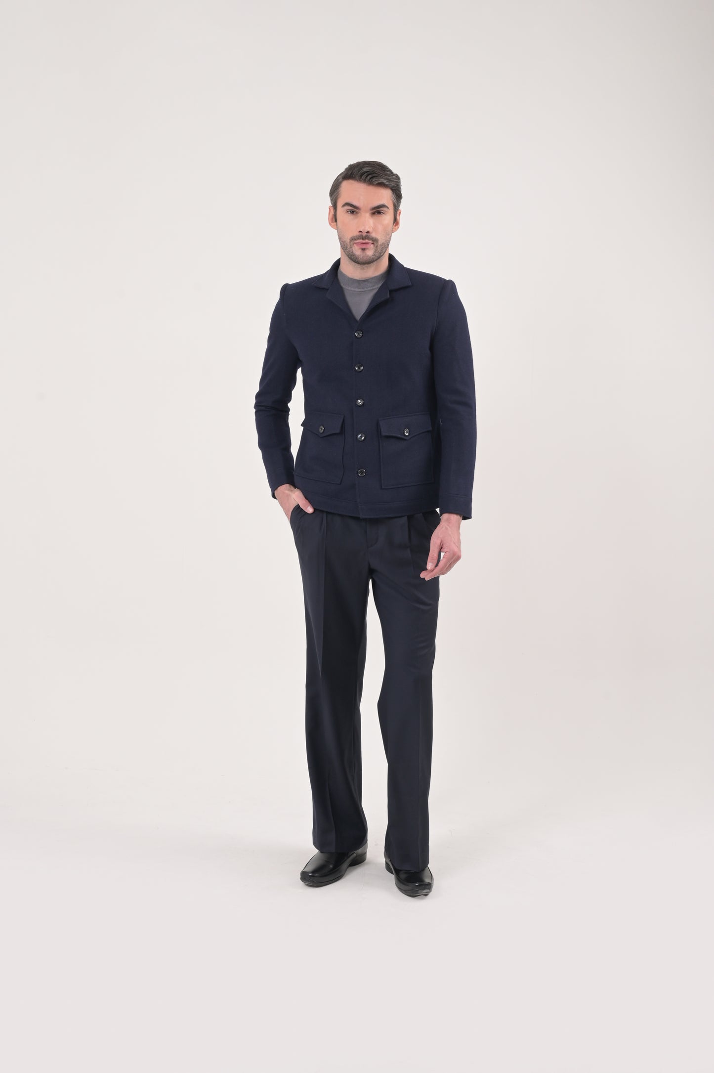 Navy Wool Jacket