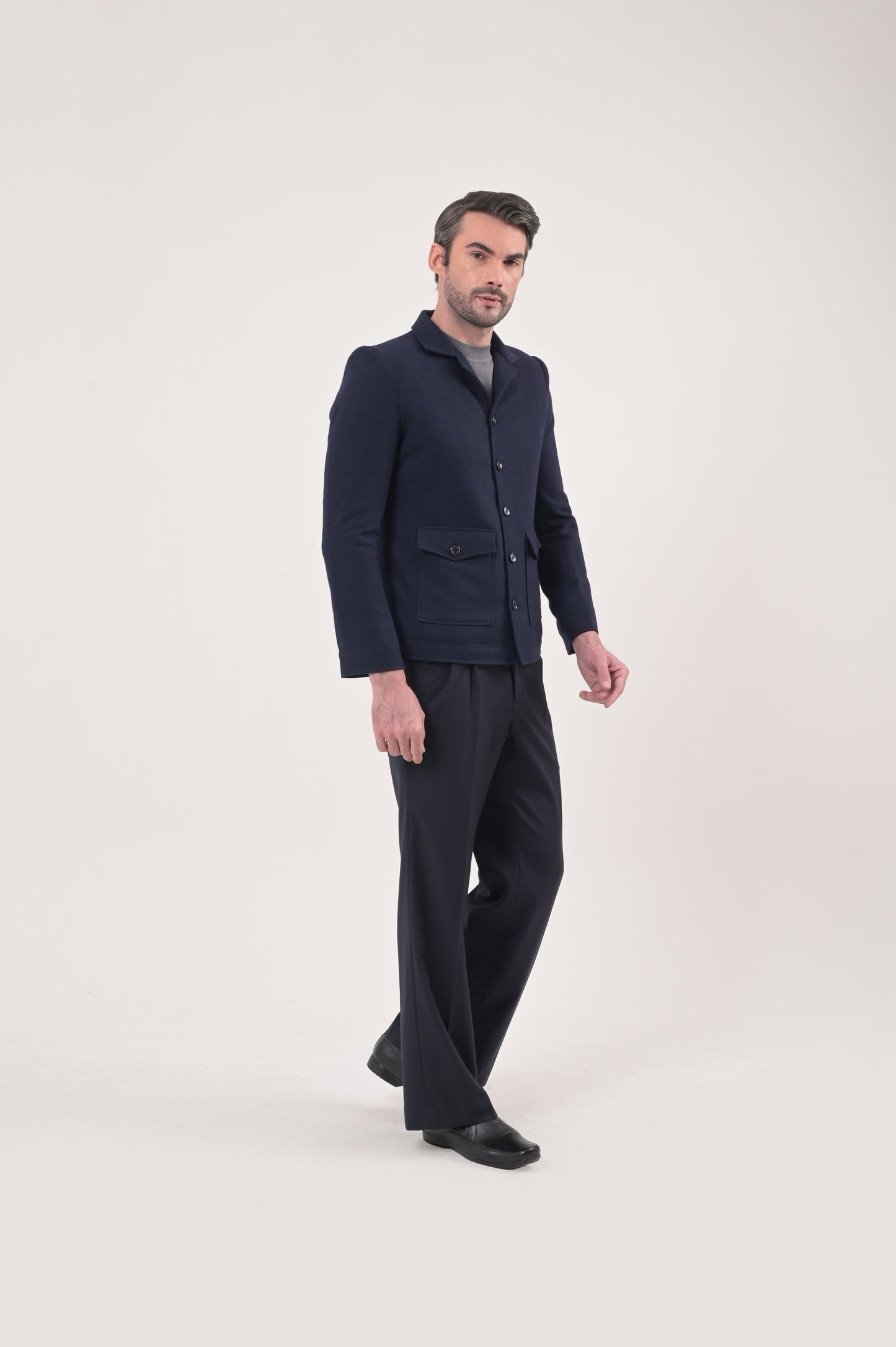 Navy Wool Jacket