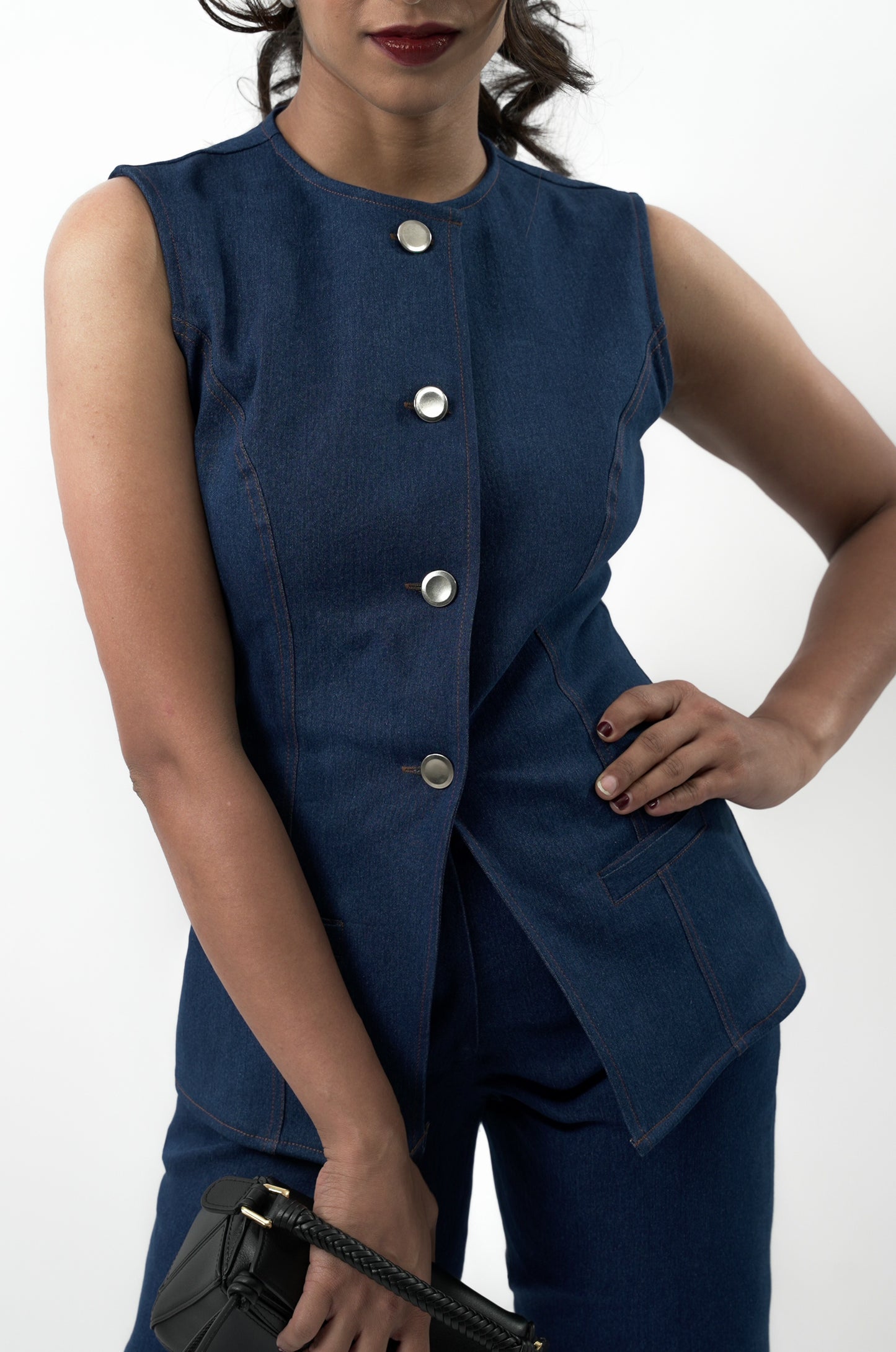 Denim Sculpt Vest