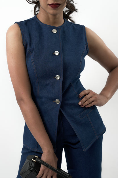 Denim Sculpt Vest