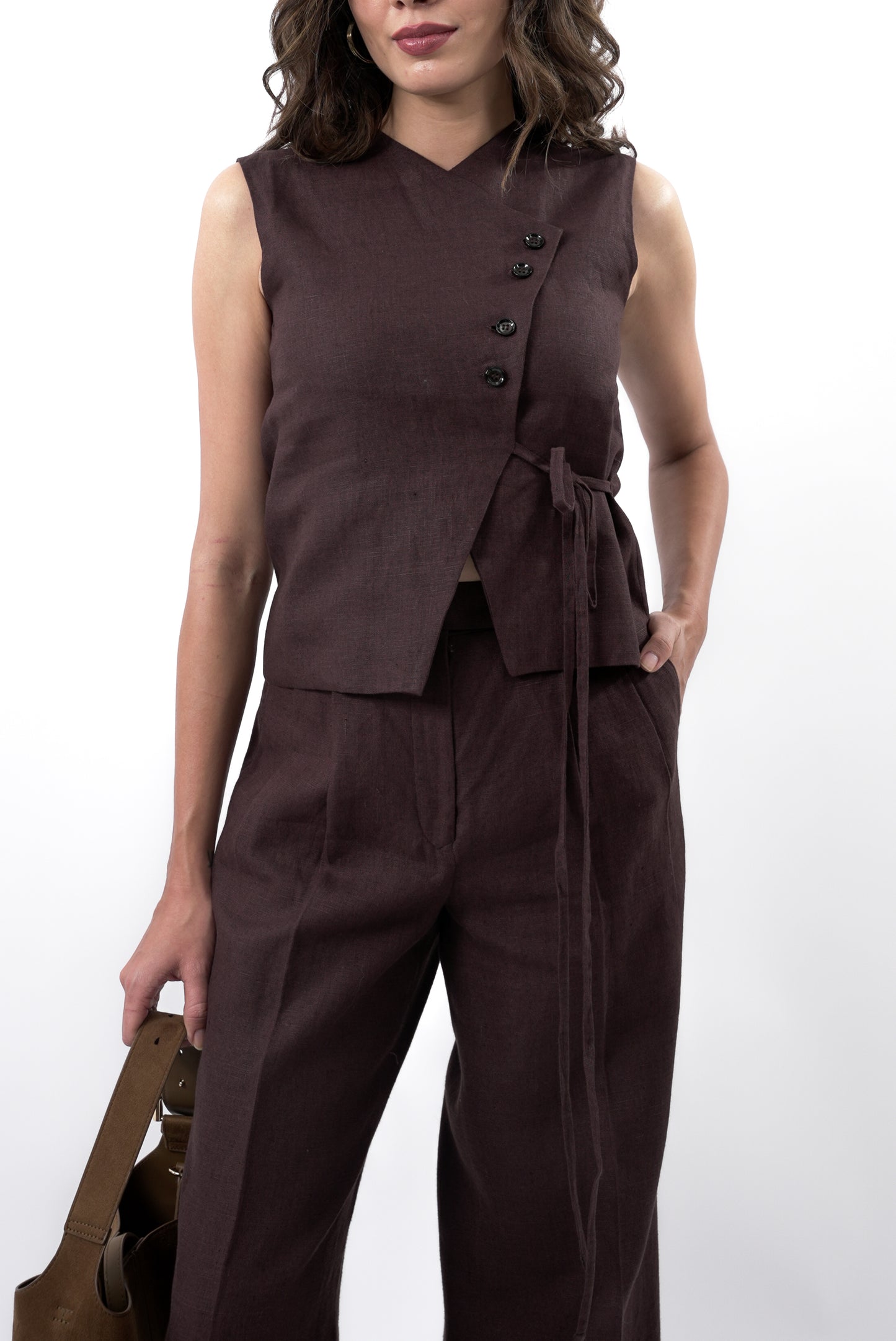Linéa Wrap Tie Top