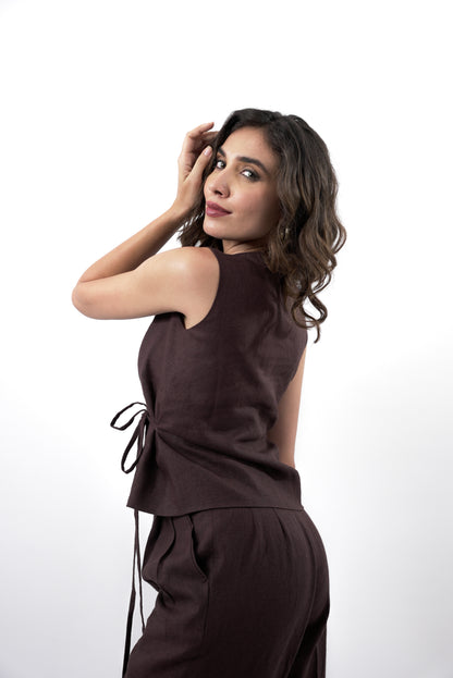Linéa Wrap Tie Top