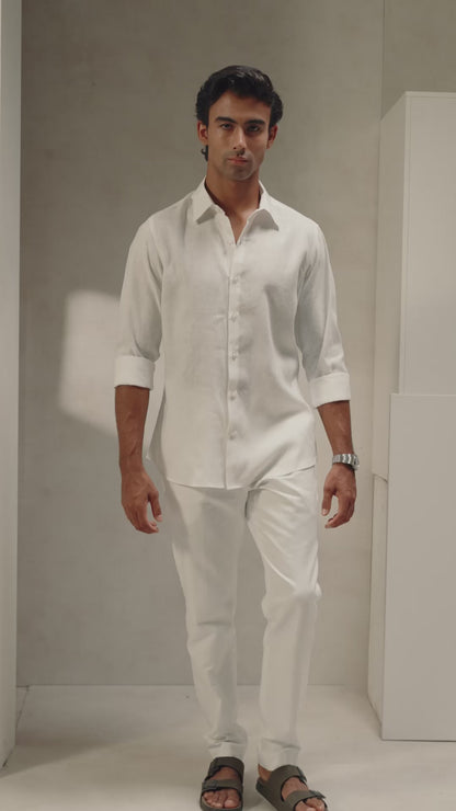 White Linen Shirt