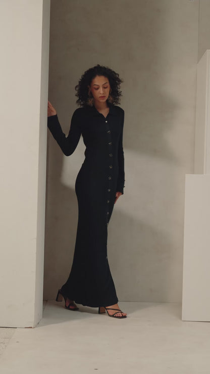 Midnight Muse Knit Dress